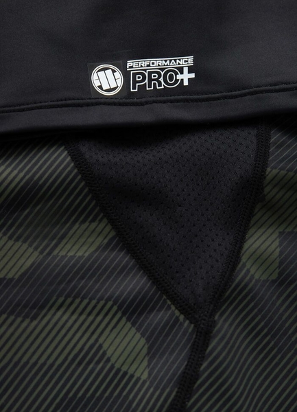 Rashguard PIT BULL short sleeve Performance &quot;Dillard Casino&quot; - olive