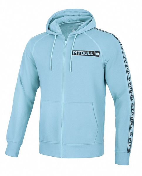 Hooded zip PIT BULL Tricot "Dandridge" '22 - ligh blue