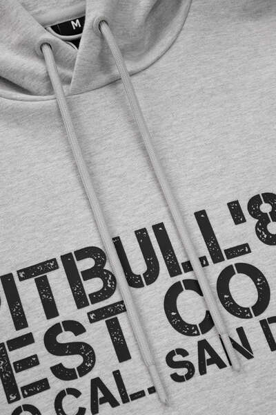 Bluza męska z kapturem PIT BULL "DRIVING" - szary