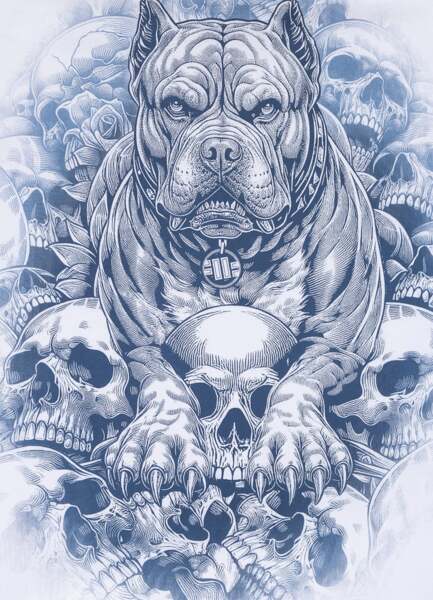 PIT BULL "GUARDIAN ANGEL" T-shirt - white