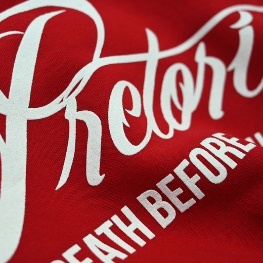 Pretorian "Death Before Dishonour" sweatshirt - red