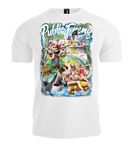 T-shirt &quot;Hardcore Holiday&quot; streetwear - white