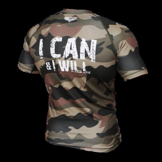 Rashguard krótki rękaw Beltor "Army" kompresyjny - moro