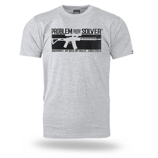 Koszulka T-shirt Dobermans Aggressive "PROBLEM SOLVER" TS331E - szara