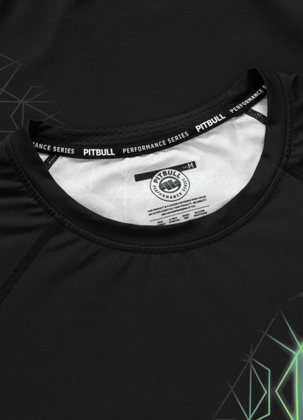 Rashguard PIT BULL "RAY - czarny/limonka
