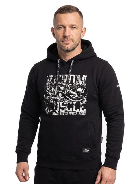 Bluza z kapturem Pretorian "Venom vs Muscle" - czarna