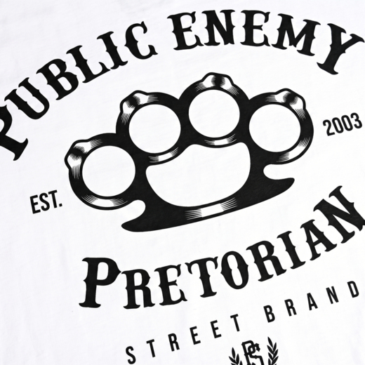 Koszulka Pretorian "Public Enemy" - biała