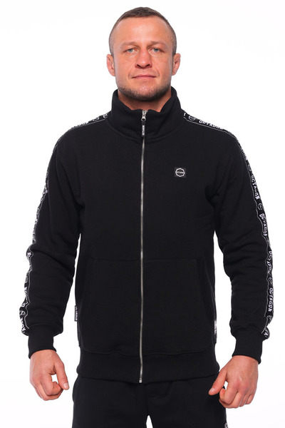 Bluza Octagon ZIP STRIPE bez kaptura black