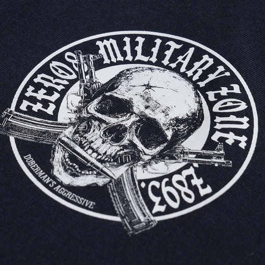 Longsleeve Dobermans Aggressive "MILITARY-ZONE" LS408 - granatowy