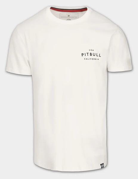  PIT BULL Slim Fit &quot;USA CAL&quot; Men&#39;s T-Shirt - White
