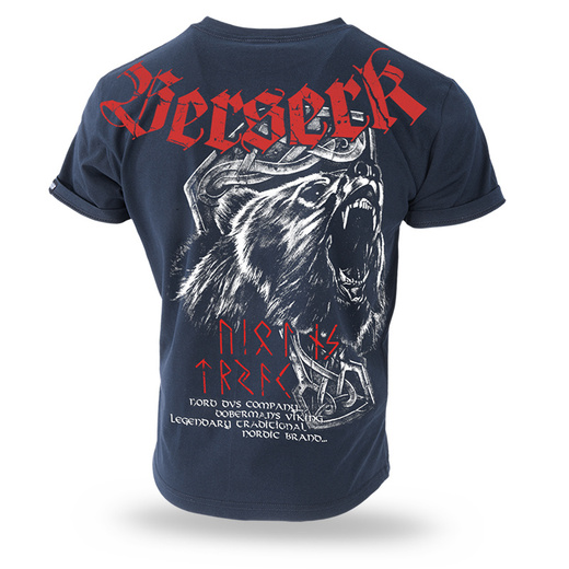 Koszulka T-shirt Dobermans Aggressive "BERSERK" TS133 - granatowa