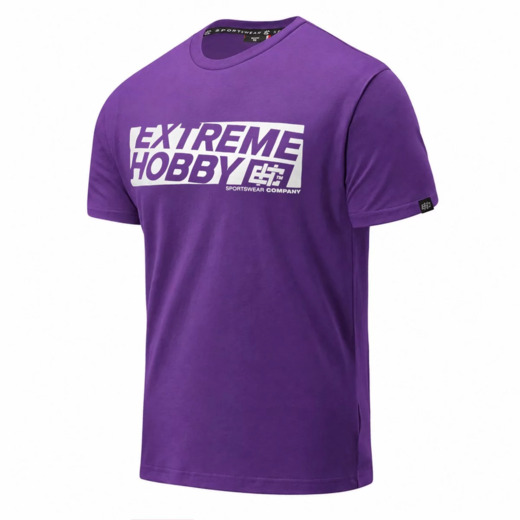 Koszulka T-shirt męski Extreme Hobby "BLOCK 2026" - fioletowy