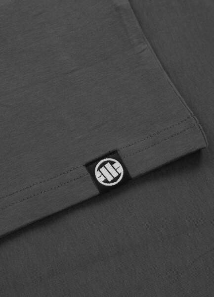 Koszulka męska PIT BULL Slim Fit "MINIMAL" - grafitowy
