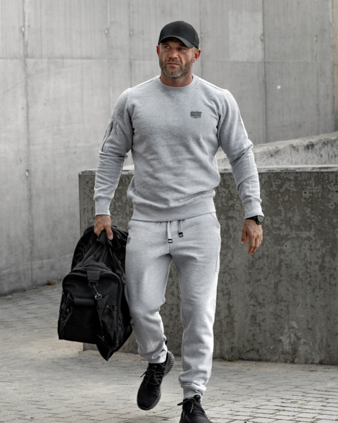 Dres bawełniany Dobermans Aggressive "Basic Logo DRS357" - szary