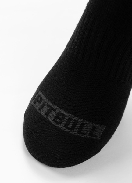 Skarpety Pad PIT BULL Logo cienkie 3-pak - czarny