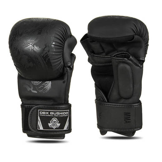 Rękawice sparingowe do MMA Bushido "Krav Maga" - Black Dragon