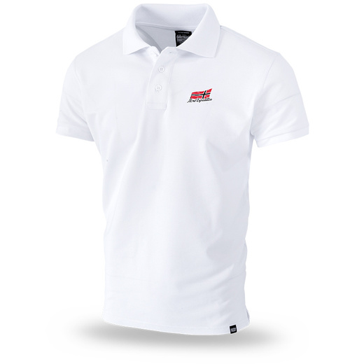 Dobermans Aggressive Polo Shirt "UNKNOWN EXPEDITION TSP203A" - white