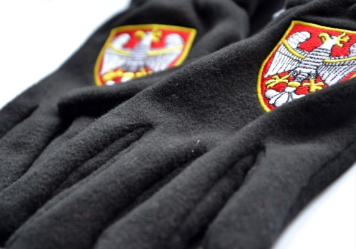 Fleece gloves Aquila &quot;Orzeł Piastowski&quot;