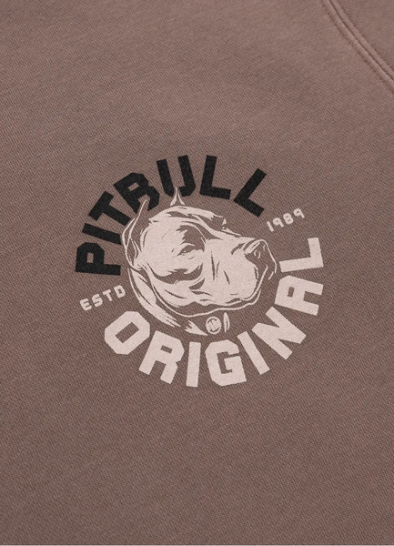 Bluza męska z kapturem PIT BULL DOG SD - bordowa