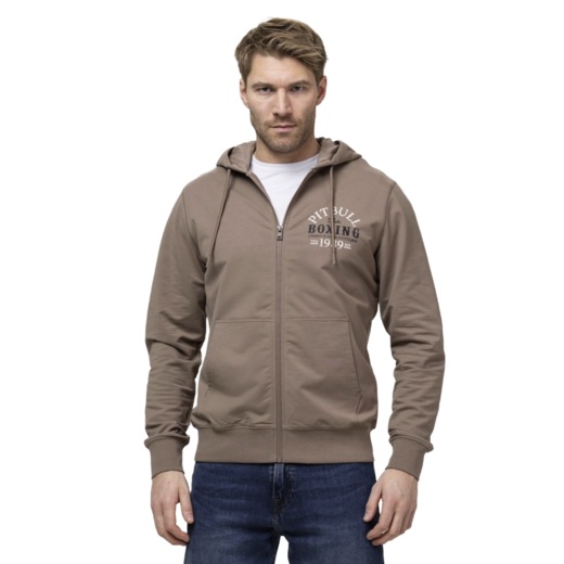 PIT BULL "BLOODLINE II" Zip-Up Hoodie - Brown