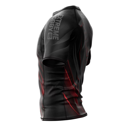 Short sleeve rashguard męski Extreme Hobby | POLSKA ULTIMATE - czarny