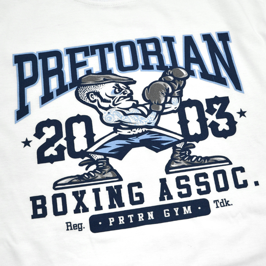 T-shirt Pretorian "Boxing Assoc." - white