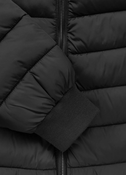 Kurtka zimowa pikowana z kapturem PIT BULL "RUBIO" - czarny