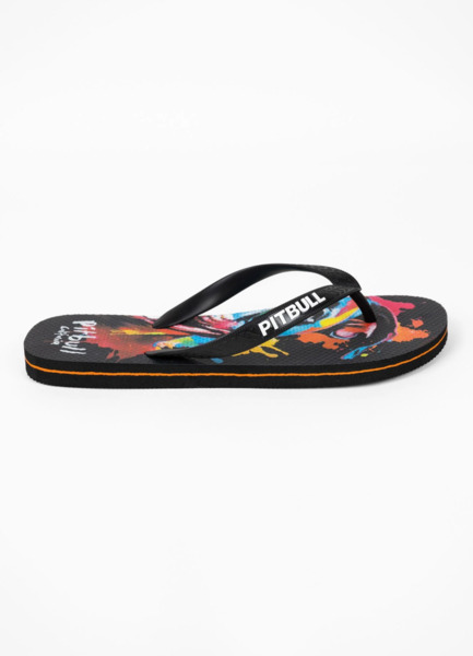 PIT BULL &quot;WATER COLOR DOG&quot; Flip-Flops