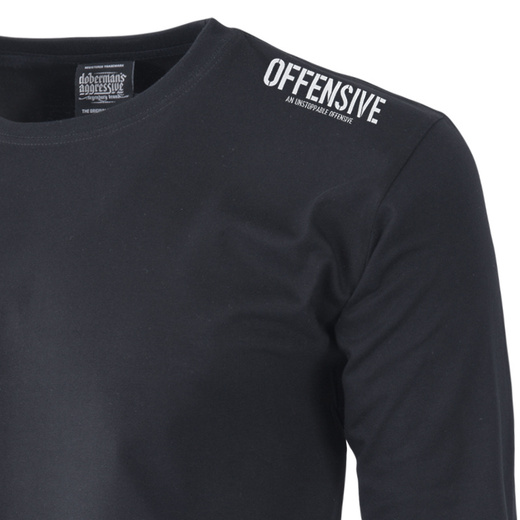 Longsleeve Dobermans Aggressive "AN UNSTOPPABLE OFFENSIVE INFINITE " LS264" - granatowy