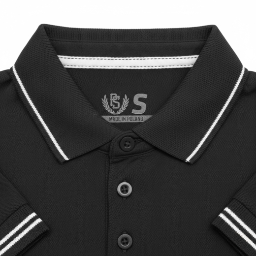 Koszulka polo damska Pretorian Line "PS" - czarna