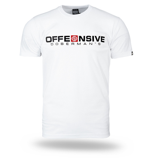 Koszulka T-shirt Dobermans Aggressive "OFFENSIVE II TS405" - biała
