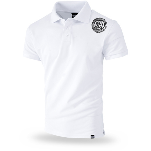 Polo Shirt Dobermans Aggressive "BLACK DEVILE TSP154" - white
