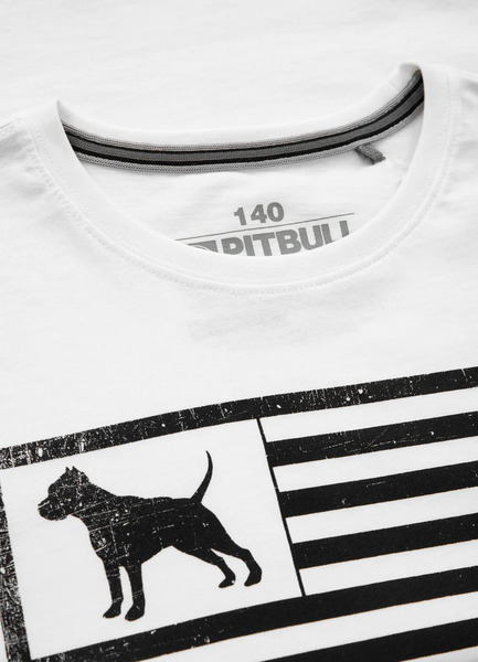Children&#39;s T-Shirt PIT BULL Kids &quot;Pitbull USA&quot; - white
