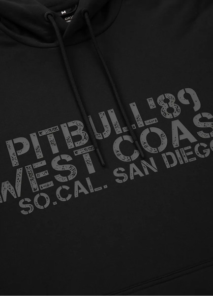 Bluza męska z kapturem PIT BULL DRIVING - czarna