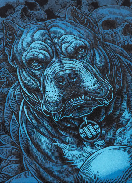 Koszulka PIT BULL "GUARDIAN ANGEL" - czarna