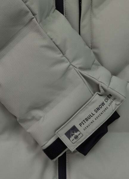 Kurtka zimowa pikowana z kapturem PIT BULL "STANFORD" - szałwiowy