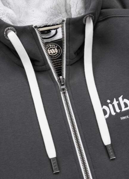 Bluza rozpinana z kapturem PIT BULL "RUFFIN RING" - grafitowy