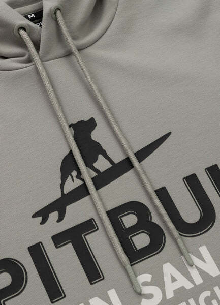 Bluza męska z kapturem PIT BULL "SURFING DOG" - szałwiowy