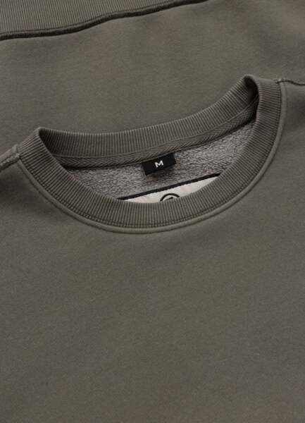 Men's PIT BULL washed "HACKETT" sweatshirt - olive