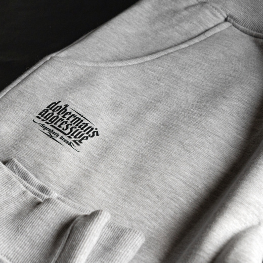 Dobermans Aggressive &quot;BASIC LOGO&quot; BCK357 sweatshirt - gray