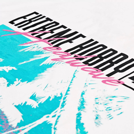 Koszulka T-shirt męski Extreme Hobby "HEATWAVE" - biały