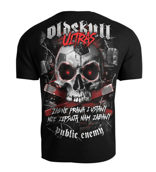T-shirt &quot;Oldskull Ultras&quot; streetwear - black