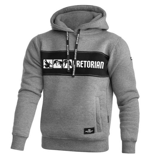 Hoodie Pretorian "Fight Division" - grey