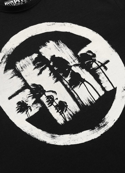 PIT BULL "PALMS" Men's T-Shirt - Black