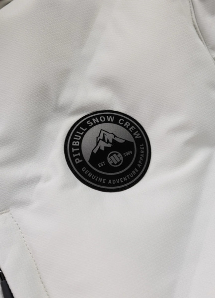 PIT BULL "STANFORD" quilted winter jacket with hood - off-white