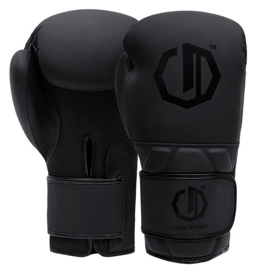 Legion Octagon Enforcer Boxing Gloves - Black