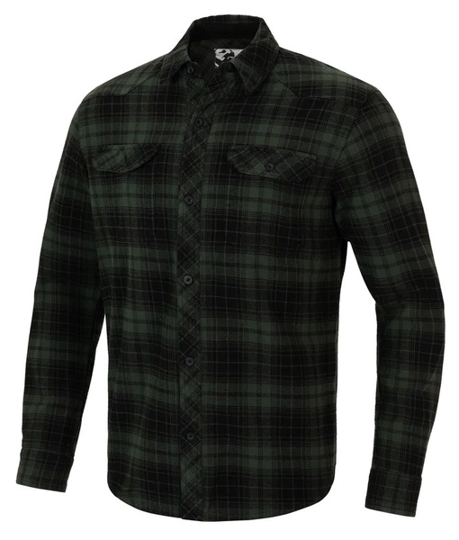 Flannel shirt "Mitchell" PIT BULL - green/black