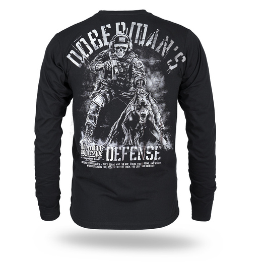 Longsleeve Dobermans Aggressive "DOBERMAN'S DEFENSE" LS422 - czarny
