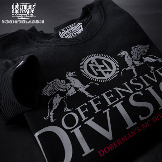 Longsleeve Dobermans Aggressive "GRIFFINS DIVISION" LS233" - granatowy