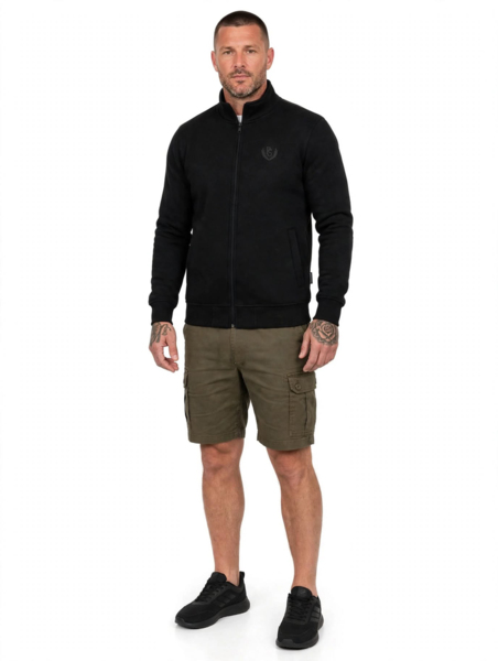 Bluza rozpinana Pretorian "PS 3D black" - czarna